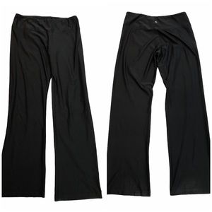 Bally Womens Dark Grey Athletic Bootcut Workout Athleisure Pull On Pants Size XL